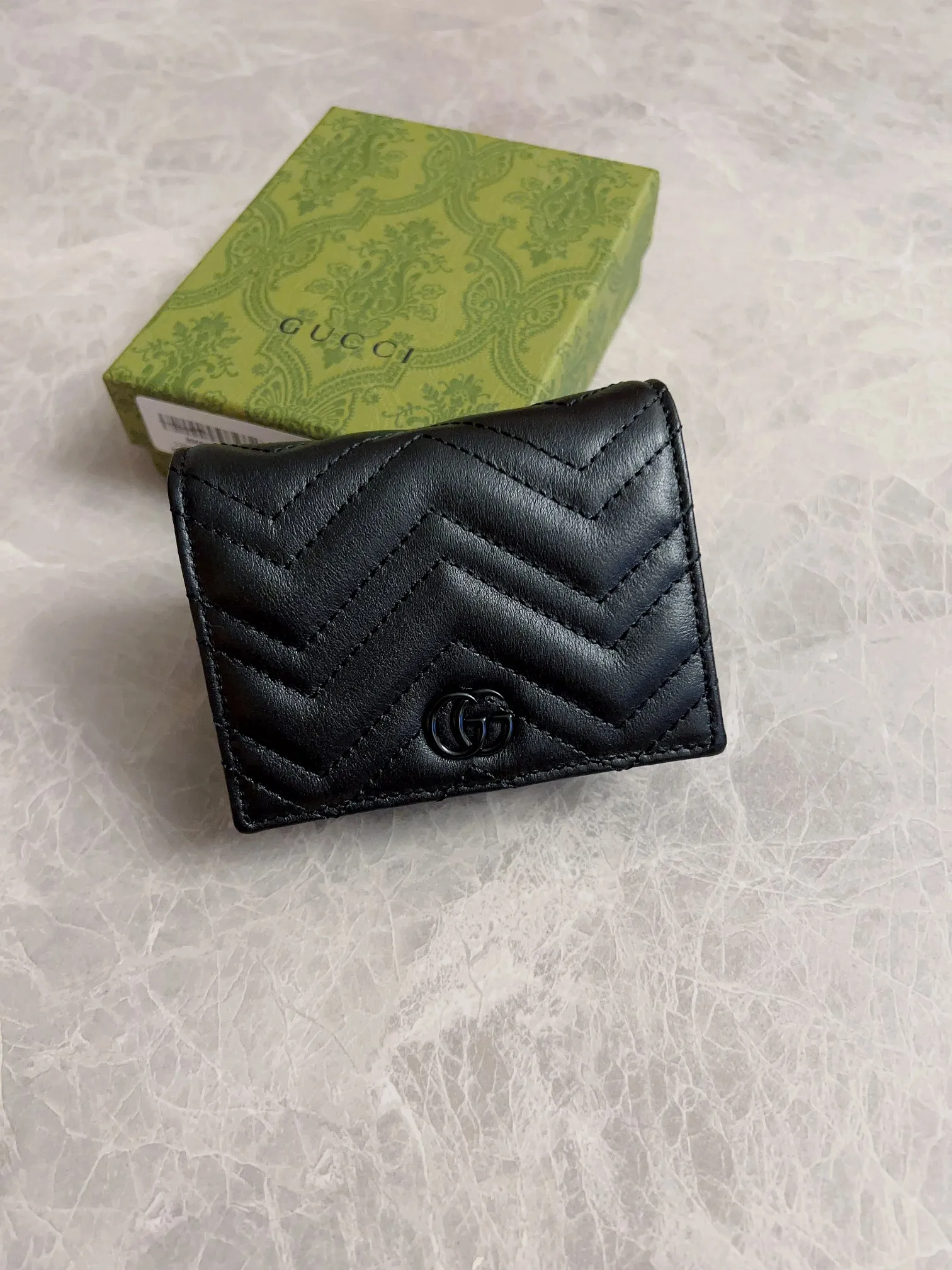 💰350 🇮🇹🇮🇹Original new product on the market! (card holder ~ wallet) counter quality, top-quality original goods, real photos! Style No. 466492 Black Double G~🎈🎈🎈Dimensions: Width 11X Height 8X Side Width 3, 👏👏👏 Shipped
