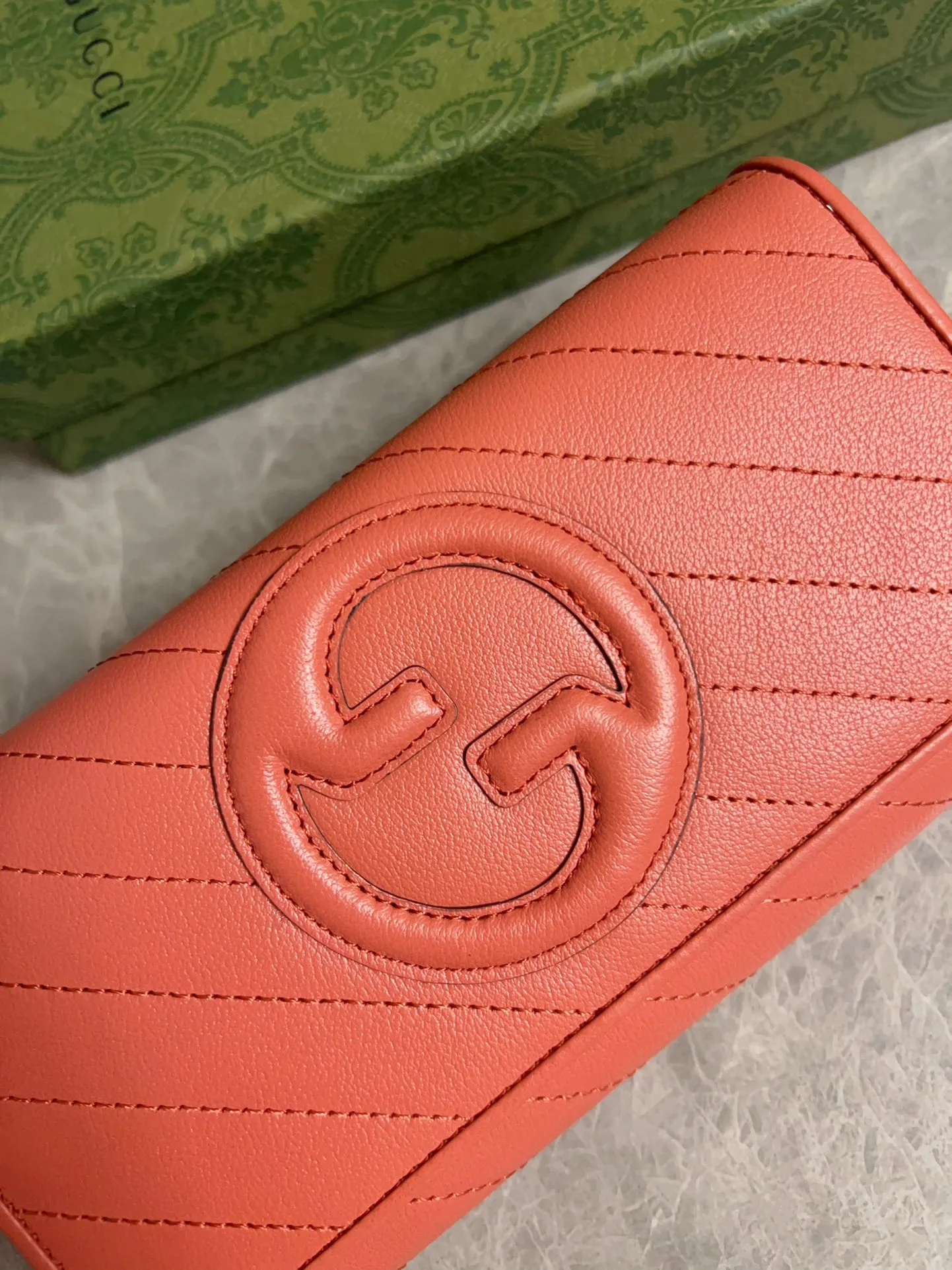 💰480🇭🇺🇭🇺Gucci Blondie series full zipper wallet Model: 760302 Size: 19.5x11x3cm (thick) Color: white, black, gray, brown, pink, green/original leather. Made in Italy