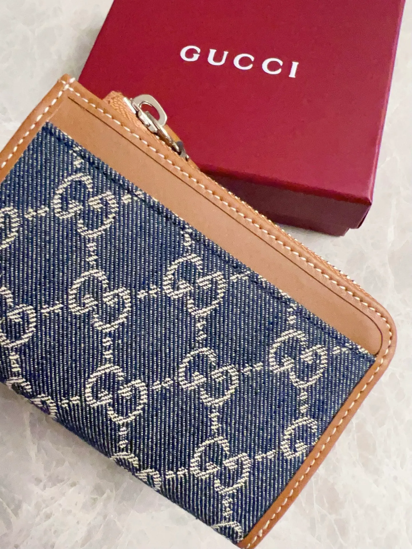 💰410 🇭🇺🇭🇺Original product! 🧽🧽jackie1961 denim denim series launches a new compact and noble style🧽🧽White hardware buckles and washed denim make the whole design exude elegance and timelessness🧽🧽Exquisite and fashionable! 🧽🧽Model: 821804, size: 13x8.5x3cm, color: denim/brown leather