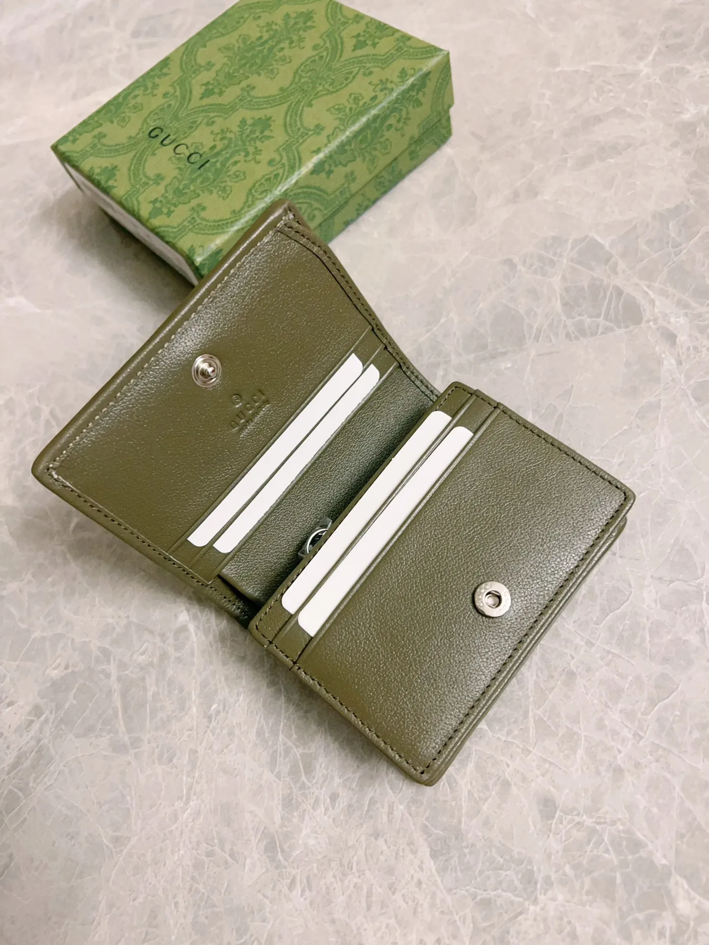 💰410 🇭🇺🇭🇺Gucci Blondie series card holder wallet Model: 760317 Size: 11x8.5x3cm (thick) Color: white, black, gray, brown, pink, green/original leather. Made in Italy