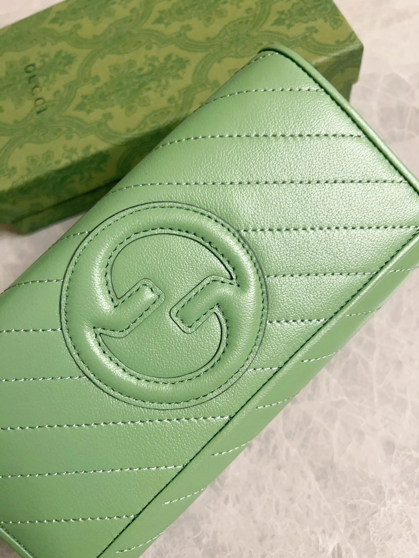 💰480🇭🇺🇭🇺Gucci Blondie series full zipper wallet Model: 760302 Size: 19.5x11x3cm (thick) Color: white, black, gray, brown, pink, green/original leather. Made in Italy