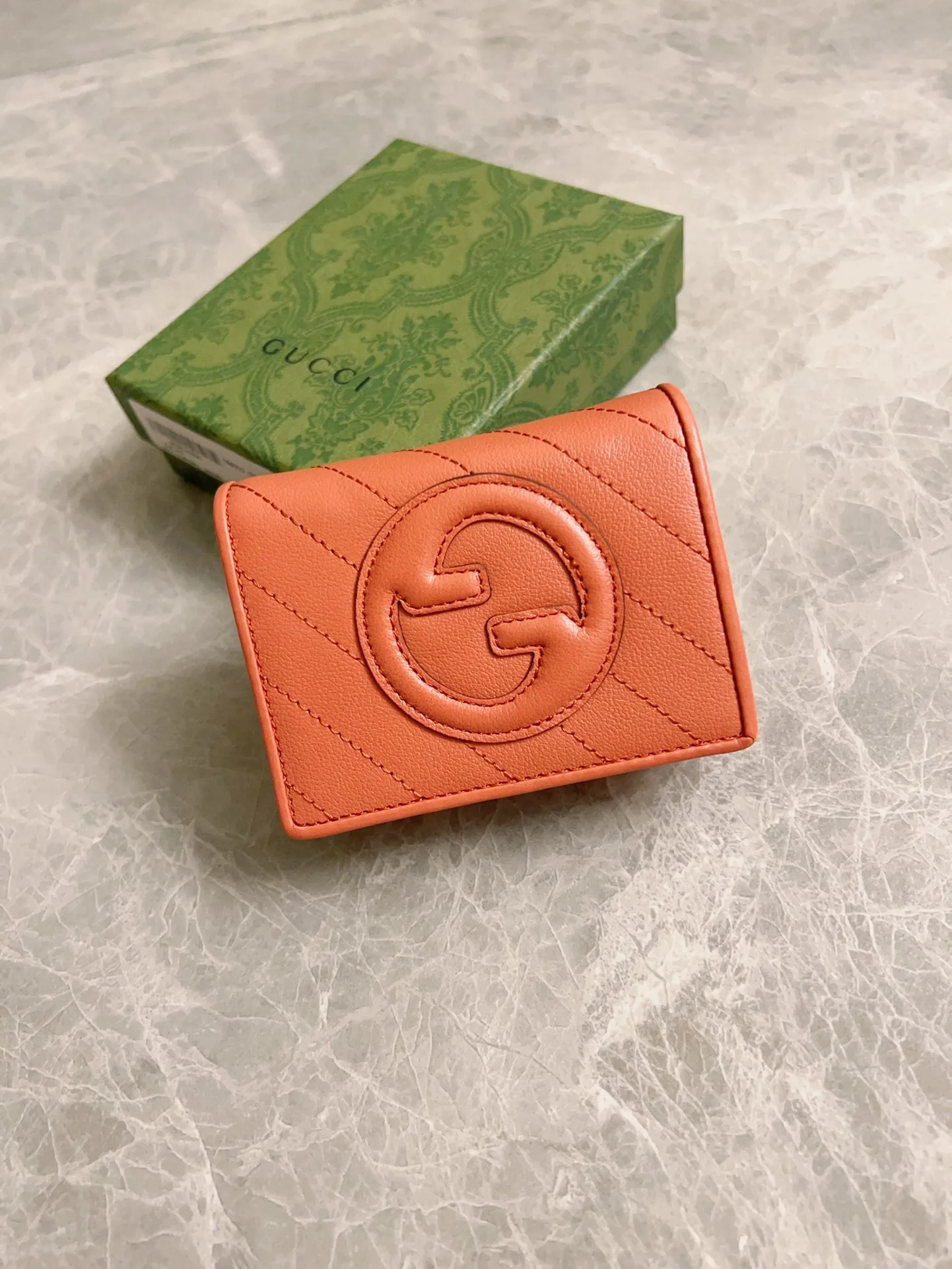 💰410 🇭🇺🇭🇺Gucci Blondie series card holder wallet Model: 760317 Size: 11x8.5x3cm (thick) Color: white, black, gray, brown, pink, green/original leather. Made in Italy