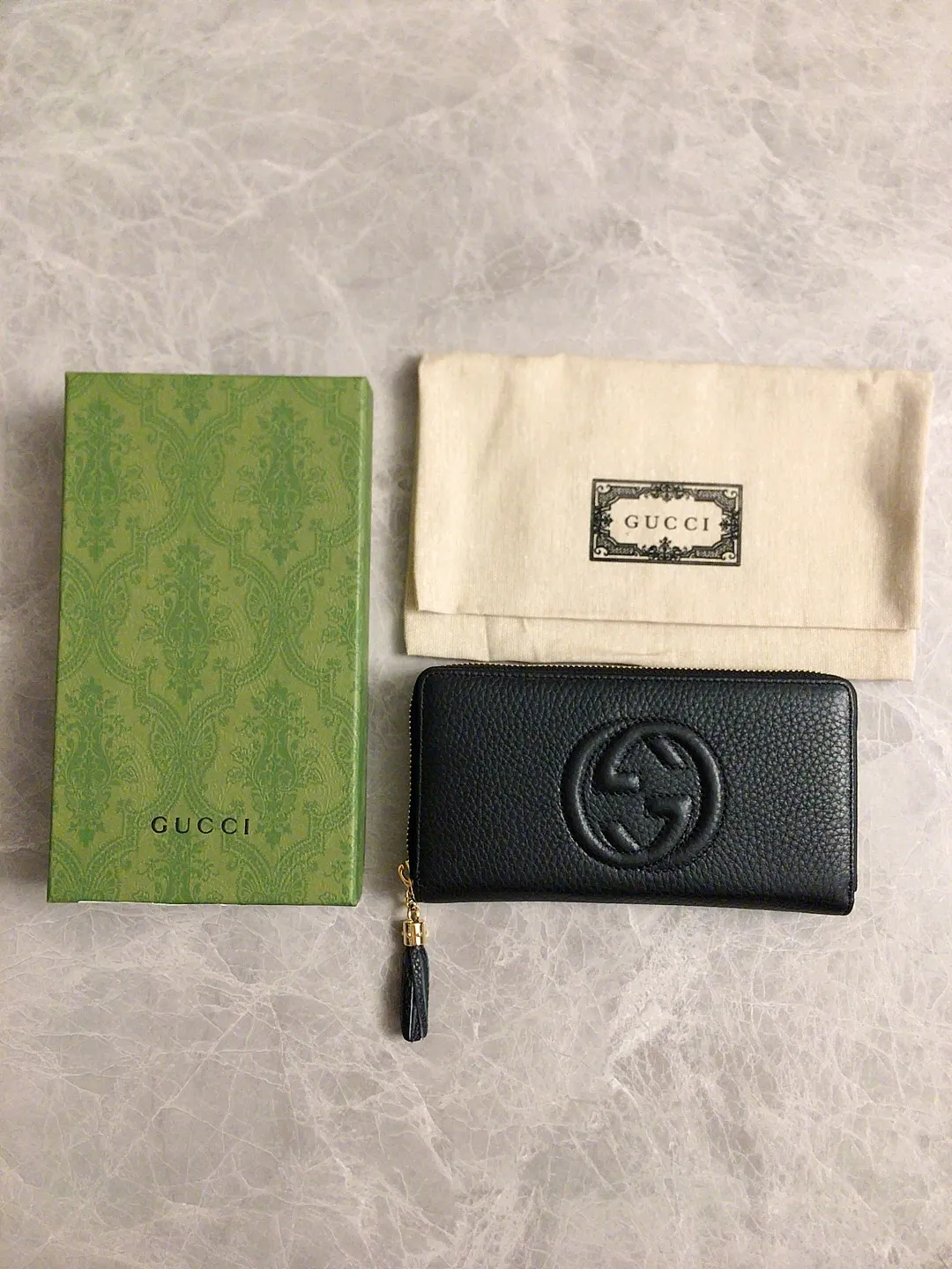 💰420 🇮🇹🇮🇹All the pictures above are in stock🗺🗺Be sure to do your best! ! Women's Zipper Wallet 308004 Original textured cowhide 🗺🗺Original hardware, low-key and elegant, super stylish, fashionable 🗺🗺 Black 🍻🍻Size 19.5-10-2.5