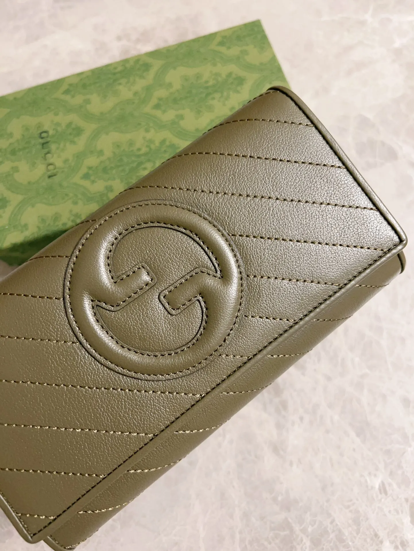 💰480🇭🇺🇭🇺Gucci Blondie series full zipper wallet Model: 760302 Size: 19.5x11x3cm (thick) Color: white, black, gray, brown, pink, green/original leather. Made in Italy