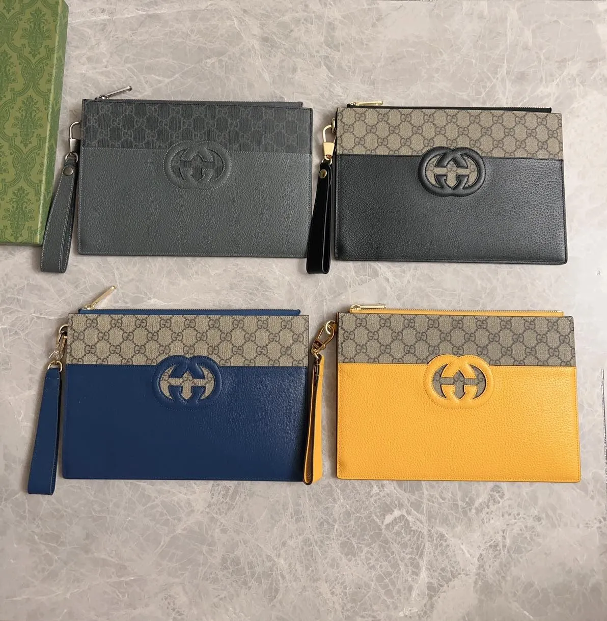 💰520 🇭🇺🇭🇺Gucci’s latest ~ Men’s handbag 🧬🧬 embellished with hollow interlocking Double G details, cleverly matched with GG Supreme canvas, 🧬🧬Create an accessory with both modern style and classic style🧬🧬Iconic interlocking Double G logo. This logo comes from the brand founder Guccio Mr. Gucci's initials are constantly being reinterpreted in various forms and styles🧬🧬Model: 723320, size: 30.5x 21x 1.5cm