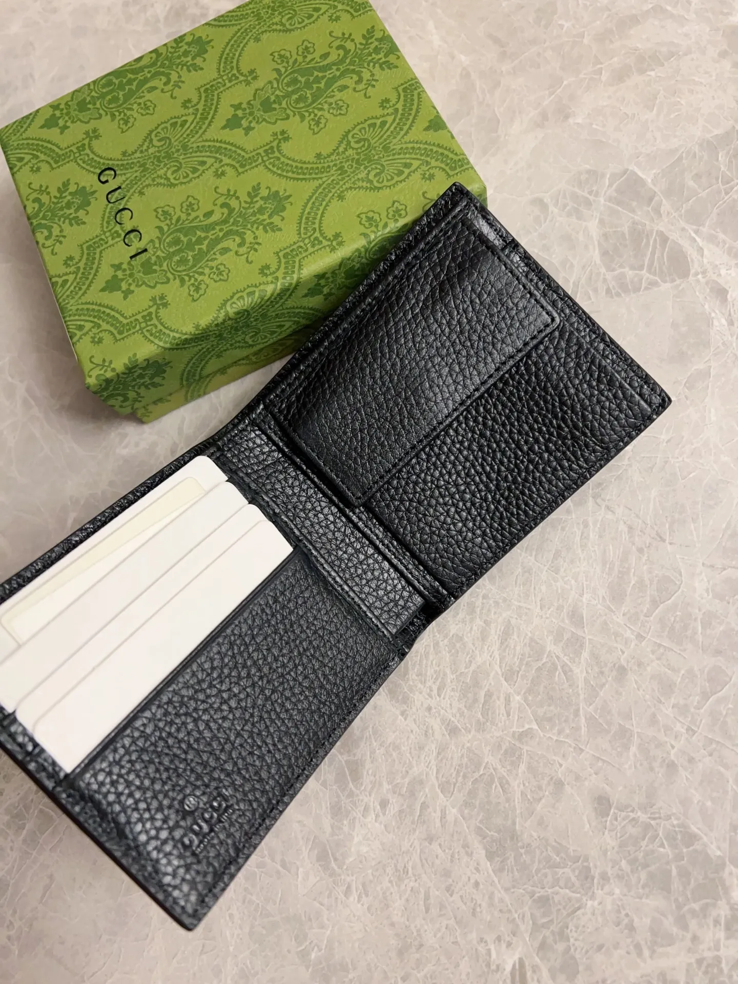 💰320 🇮🇹🇮🇹 New GG Ophidia👉New super double G series pressed G short clip original leather shipped! 🫥🫥Size: 11x9cm, Model: 739479