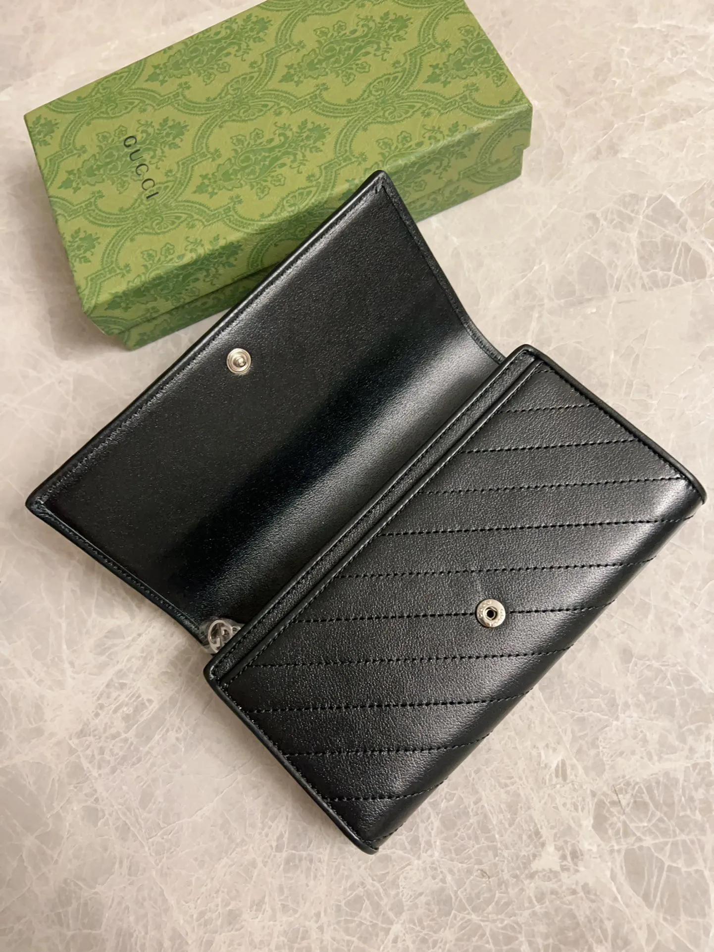 💰480🇭🇺🇭🇺Gucci Blondie series full zipper wallet Model: 760302 Size: 19.5x11x3cm (thick) Color: white, black, gray, brown, pink, green/original leather. Made in Italy