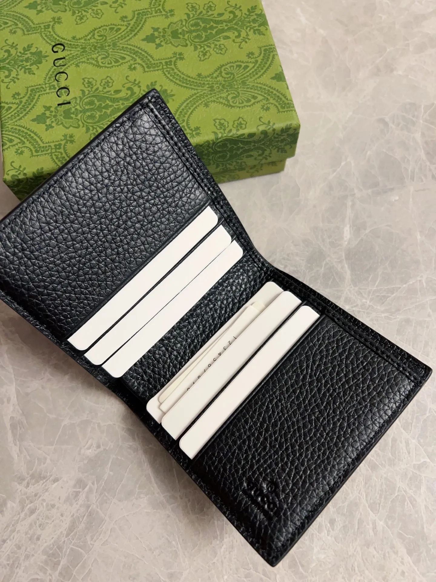 💰340 🇮🇹🇮🇹 New GG Ophidia👉New super double G series pressed G medium short clip original leather shipped! 🫥🫥Size: 10x10cm, Model: 816956