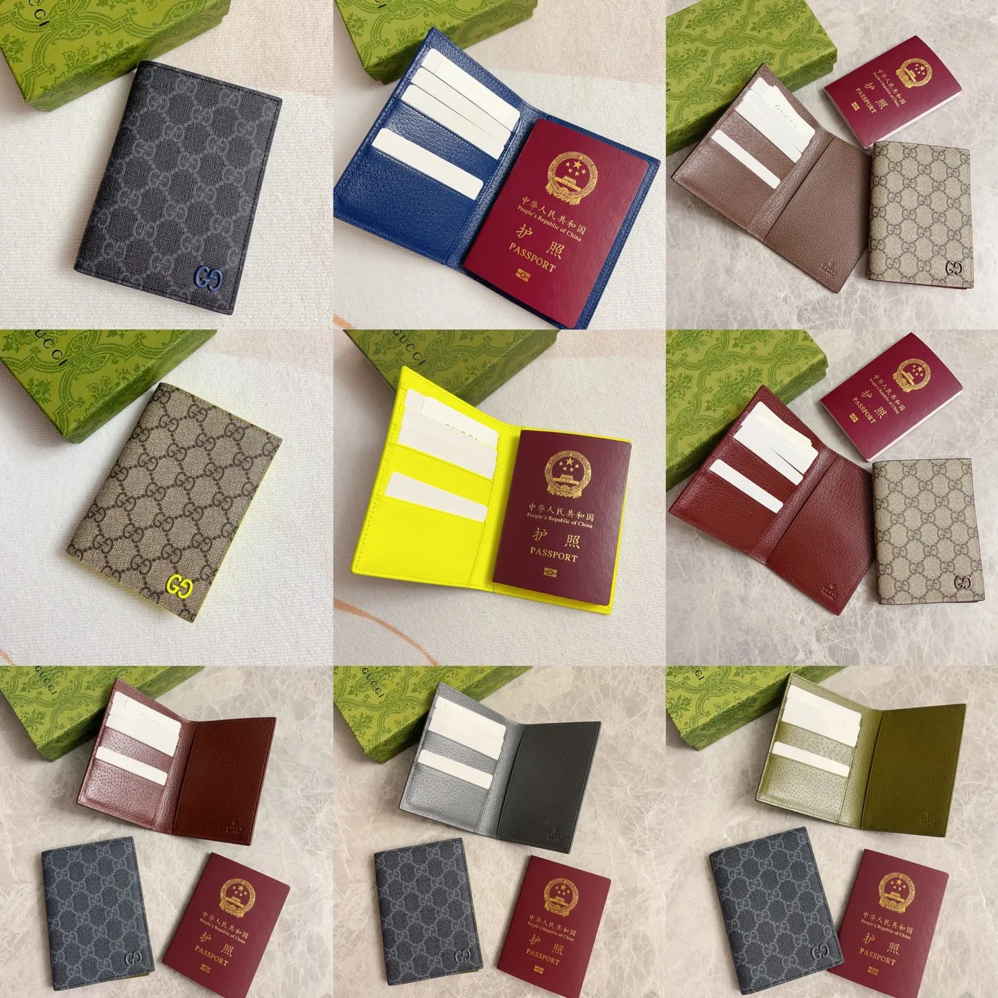 💰340 🇭🇺🇭🇺Gucci’s latest collection ~ Passport holder 🧬🧬The two-tone design full of contrasting beauty makes the GG logo emblazoned on the bag stand out🧬🧬The fabric is made of black GG and the lining is made of contrasting cowhide 🧬🧬Black GG Supreme canvas, black PVC blue Size: 13.5x 9.5cm Model: 795229