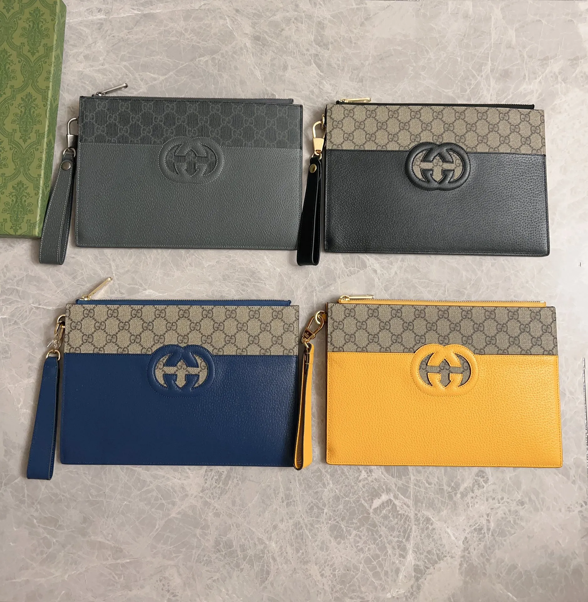 💰520 🇭🇺🇭🇺Gucci’s latest ~ Men’s handbag 🧬🧬 embellished with hollow interlocking Double G details, cleverly matched with GG Supreme canvas, 🧬🧬Create an accessory with both modern style and classic style🧬🧬Iconic interlocking Double G logo. This logo comes from the brand founder Guccio Mr. Gucci's initials are constantly being reinterpreted in various forms and styles🧬🧬Model: 723320, size: 30.5x 21x 1.5cm