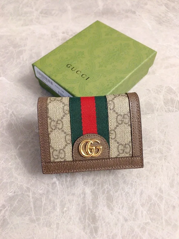 💰330 🇭🇺🇭🇺 The official website is synchronized with the new model! Ophidia series ~ short card holder/wallet, 🏴 char holder/wallet, 🏴 awning Supreme high-grade PVC fabric🏴‍awncharnbar 🏴awngatha