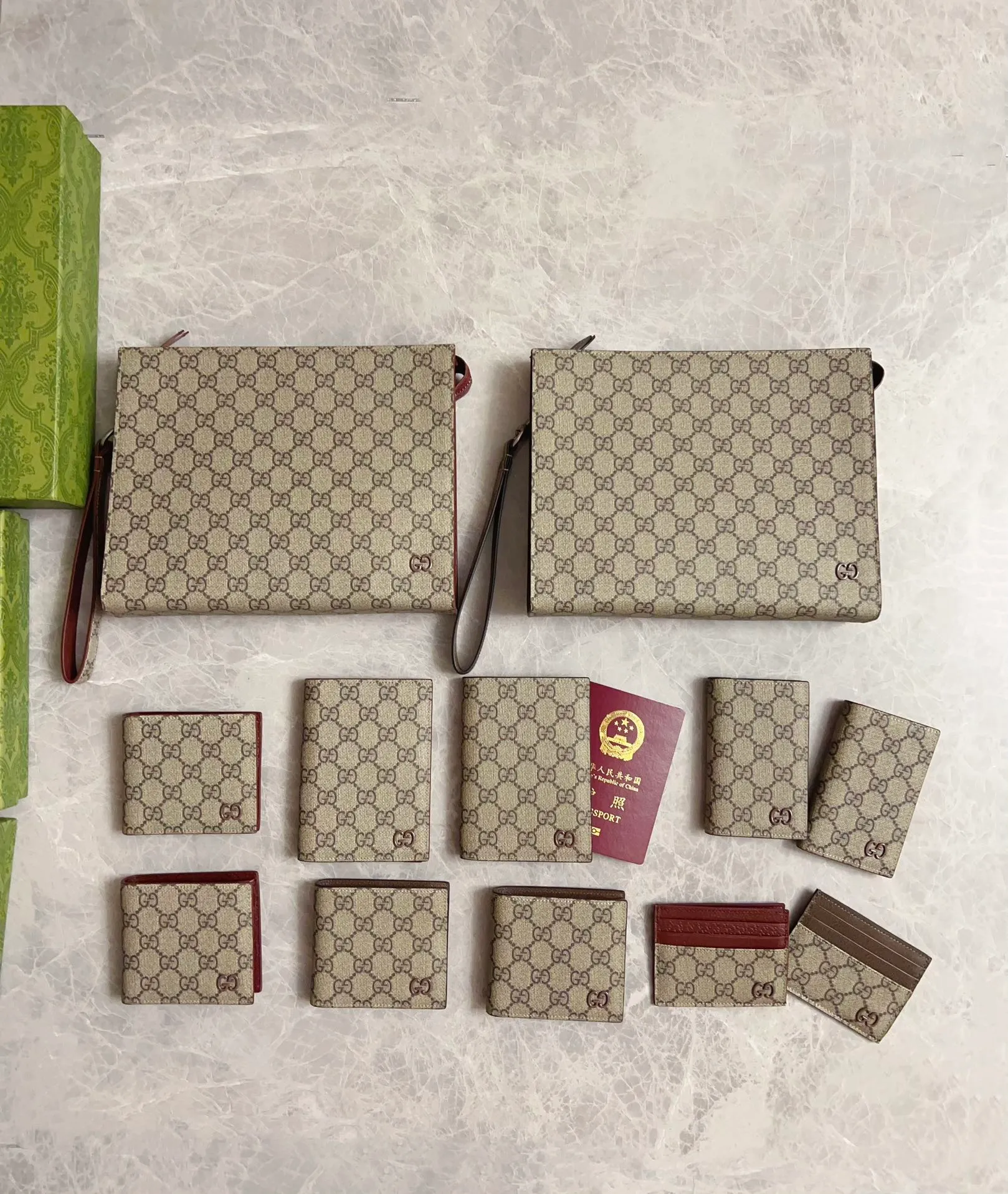 💰310 Counter quality, top-quality original goods, real photos! 768243 Brown/brown Brown/maroon Red shipped in 2 colors ~ Dimensions: Width 11x Height 9,