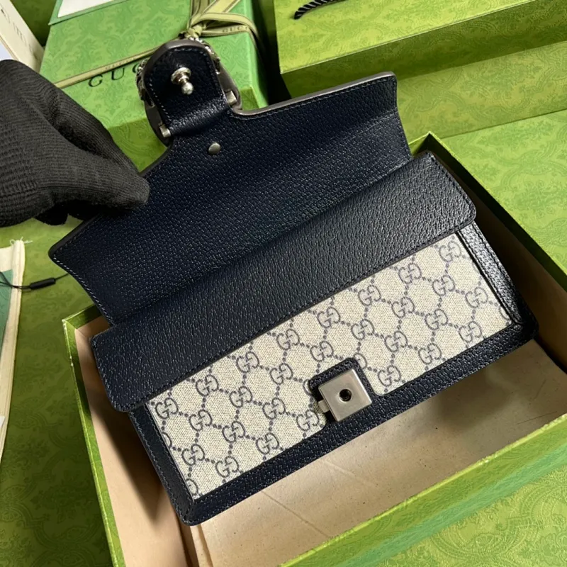 All categories Official website "Brand Women's Bags" Women's Bags 💙 GUCCI 2022 official new Gucci crossbody bag wholesale Original order quality 58002200 Size: 25-13.5-7Cm