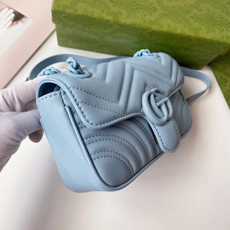 All categories Official website "Brand Women's Bags" Women's Bags 💙 GUCCI 2022 Official New Gucci Crossbody Bag Wholesale 58001900 High Quality Specifications: 22-13-6CM
