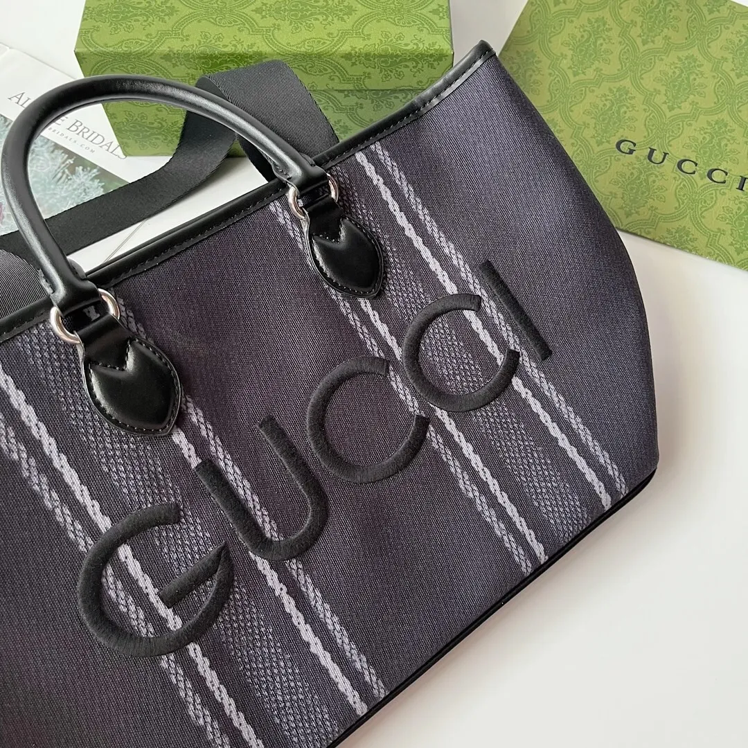 All Categories Official Website "Brand Women's Bags" Women's Bags 💙 GUCCI 2024 New GUCCI Tote Canvas Bag