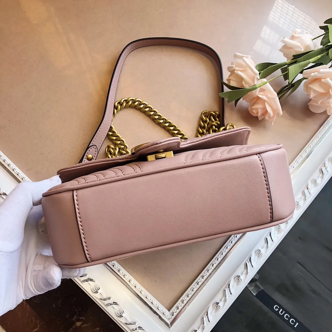All categories Official website "Brand Women's Bags" Women's Bags 💙 GUCCI 2022 official new Gucci crossbody bag wholesale Original order quality 58001700 Size: 22-13-6Cm