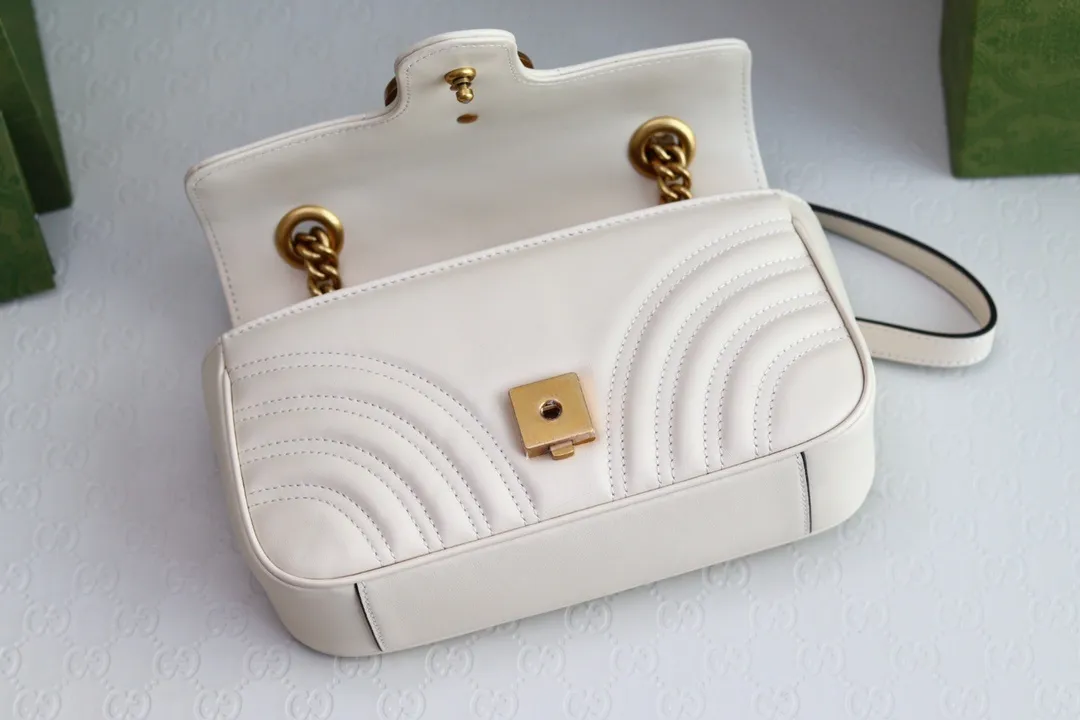 All categories Official website "Brand Women's Bags" Women's Bags 💙 GUCCI 2022 official new Gucci crossbody bag wholesale Original order quality 58003500 Size: 23-14-6Cm