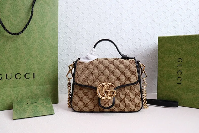 All categories Official website "Brand Women's Bags" Women's Bags 💙 GUCCI 2022 official new Gucci crossbody bag wholesale Original order quality 58003200 Size: 21-15.5-8 Cm