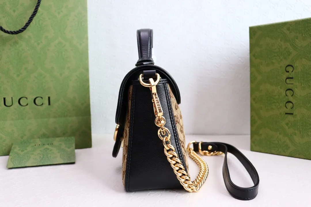 All categories Official website "Brand Women's Bags" Women's Bags 💙 GUCCI 2022 official new Gucci crossbody bag wholesale Original order quality 58003200 Size: 21-15.5-8 Cm
