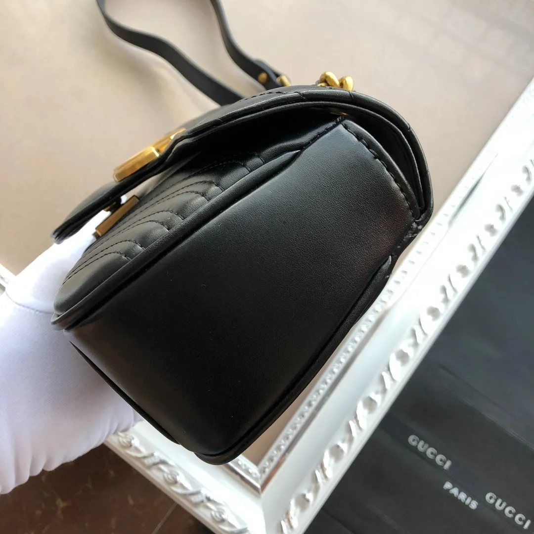 All categories Official website "Brand Women's Bags" Women's Bags 💙 GUCCI 2022 official new Gucci crossbody bag wholesale Original order quality 58001700 Size: 22-13-6Cm