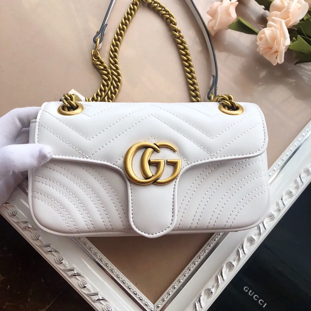 All categories Official website "Brand Women's Bags" Women's Bags 💙 GUCCI 2022 official new Gucci crossbody bag wholesale Original order quality 58001700 Size: 22-13-6Cm