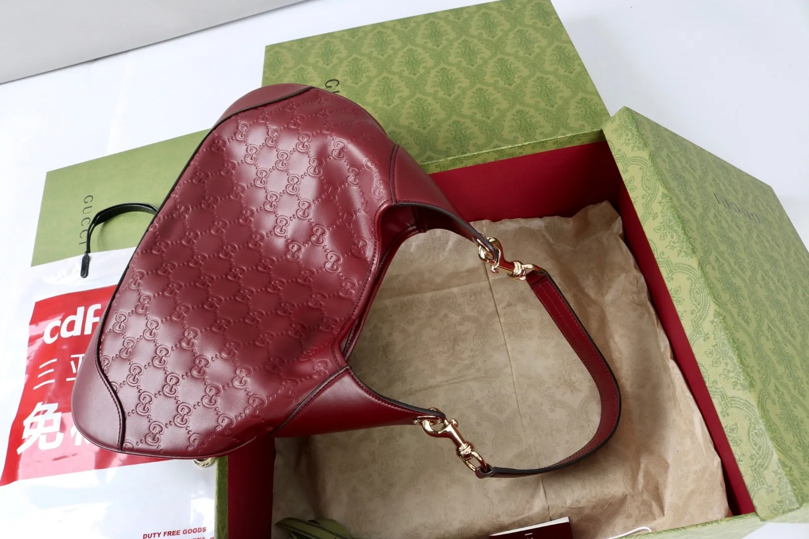 All Categories Official Website "Brand Women's Bags" Women's Bags 💙 GUCCI GUCCI 2026 New Classic GG Pattern Crossbody Bag