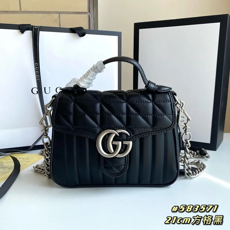 All categories Official website "Brand Women's Bags" Women's Bags 💙 GUCCI 2022 official new Gucci crossbody bag wholesale Original order quality 58002000 Size: 21-15.5-8 Cm