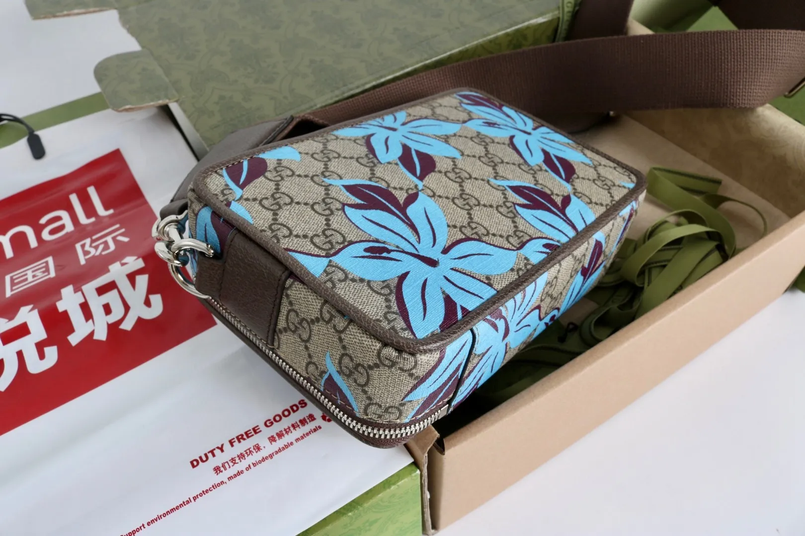 All Categories Official Website "Brand Women's Bags" Women's Bags 💙 GUCCI GUCCI 2026 New Classic GG Pattern Crossbody Bag