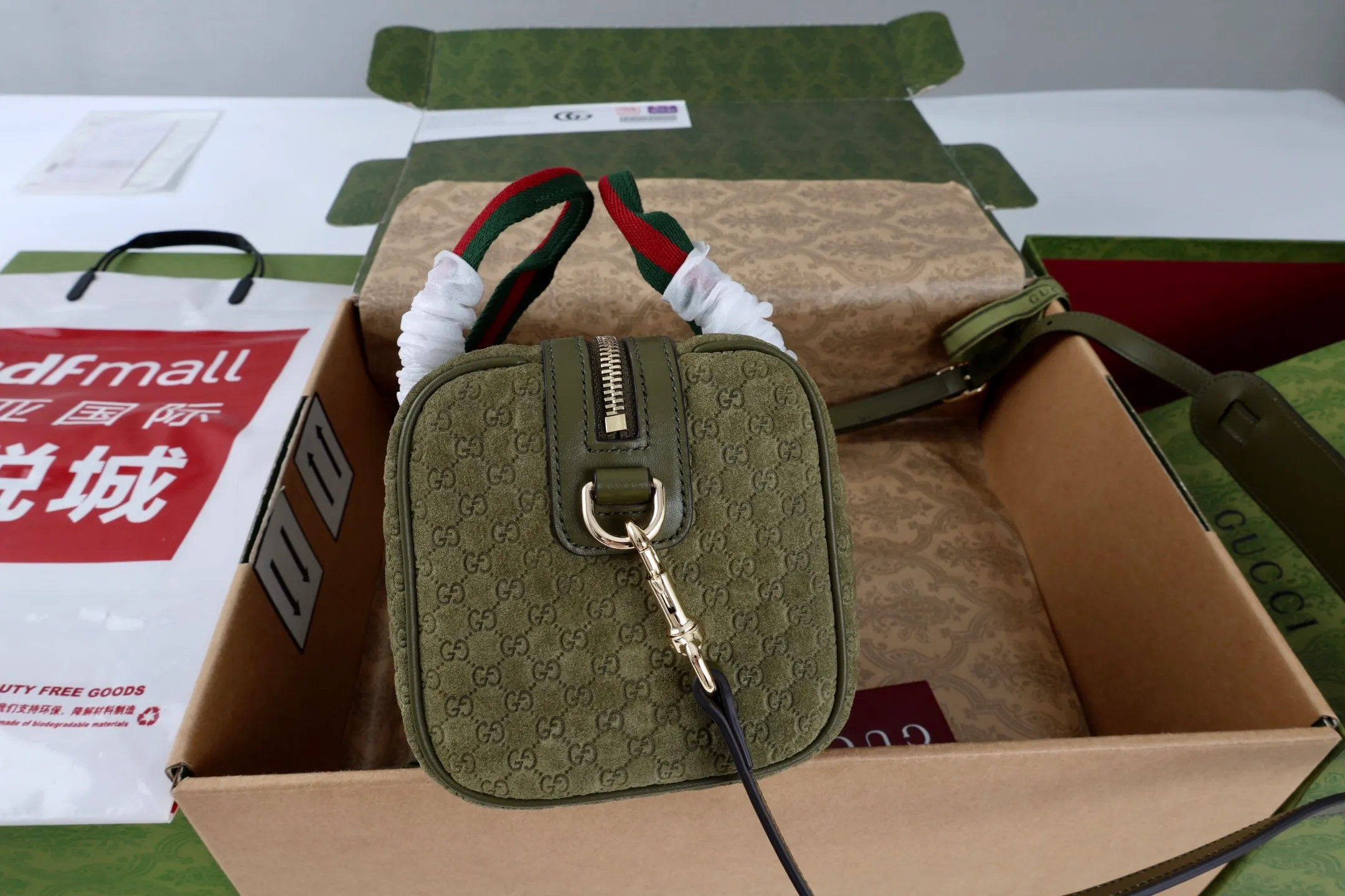 All Categories Official Website "Brand Women's Bags" Women's Bags 💙 GUCCI GUCCI 2026 New Classic GG Pattern Crossbody Bag