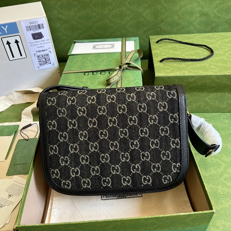 All categories Official website "Brand Women's Bags" Women's Bags 💙 GUCCI 2022 official new Gucci crossbody bag wholesale Original order quality 58001900 Size: 25-18-8Cm