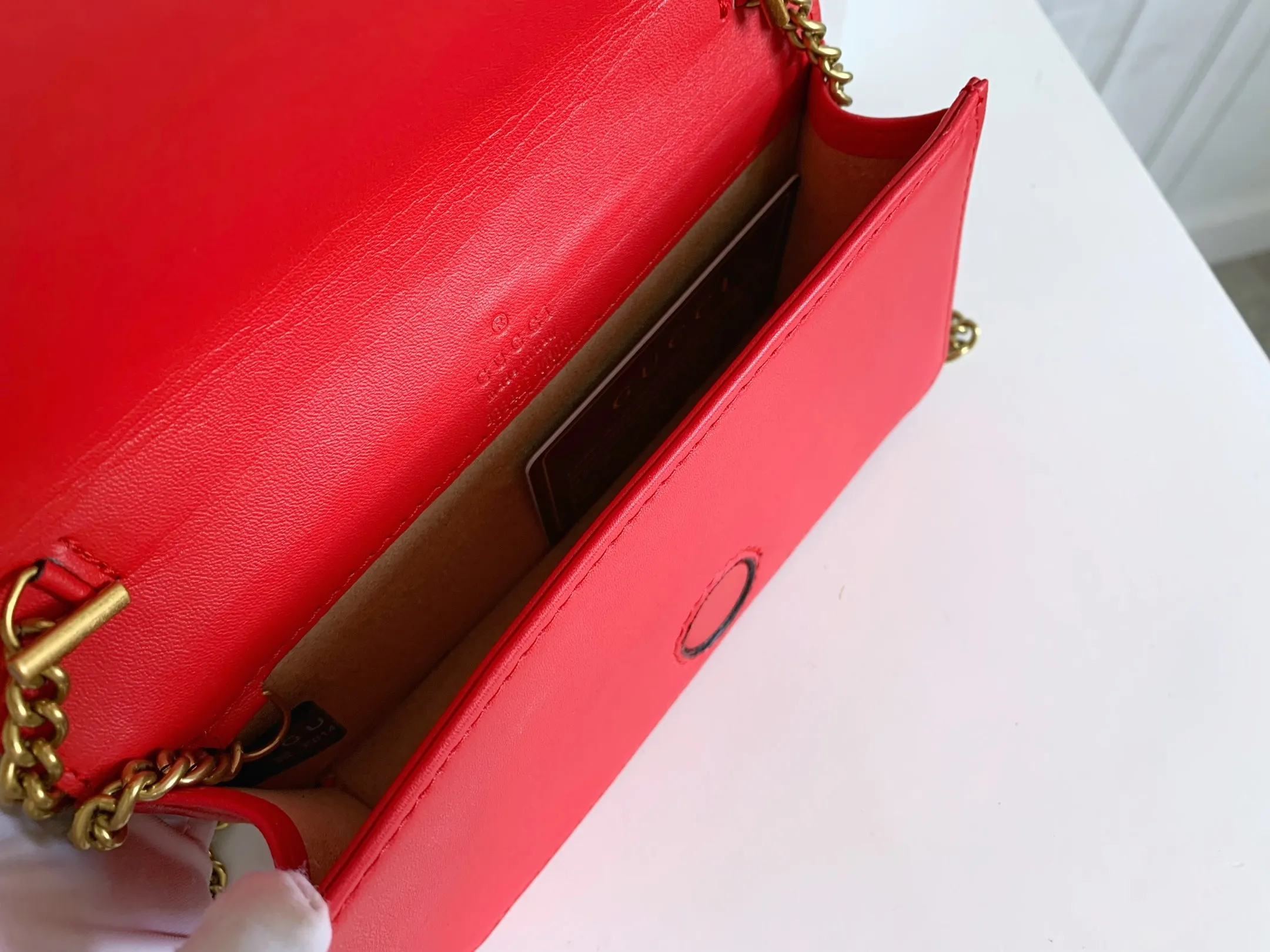 All categories Official website "Brand Women's Bags" Women's Bags 💙 GUCCI replica GUCCI, fine imitation GUCCI bag, GUCCI shoulder bag, 2023 official latest version GUCCI first layer cowhide chain bag, bag factory, original material, size: 18-10.5-4.5CM