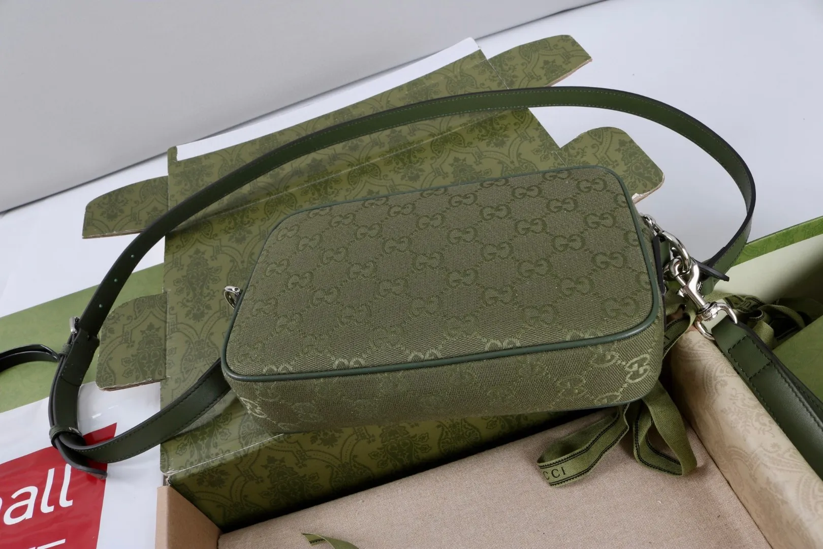 All Categories Official Website "Brand Women's Bags" Women's Bags 💙 GUCCI GUCCI 2026 New Classic GG Pattern Crossbody Bag