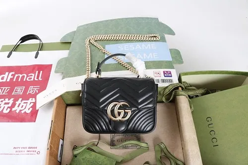 All Categories Official Website "Brand Women's Bags" Women's Bags 💙 GUCCI GUCCI 2026 New Classic GG Pattern Crossbody Bag
