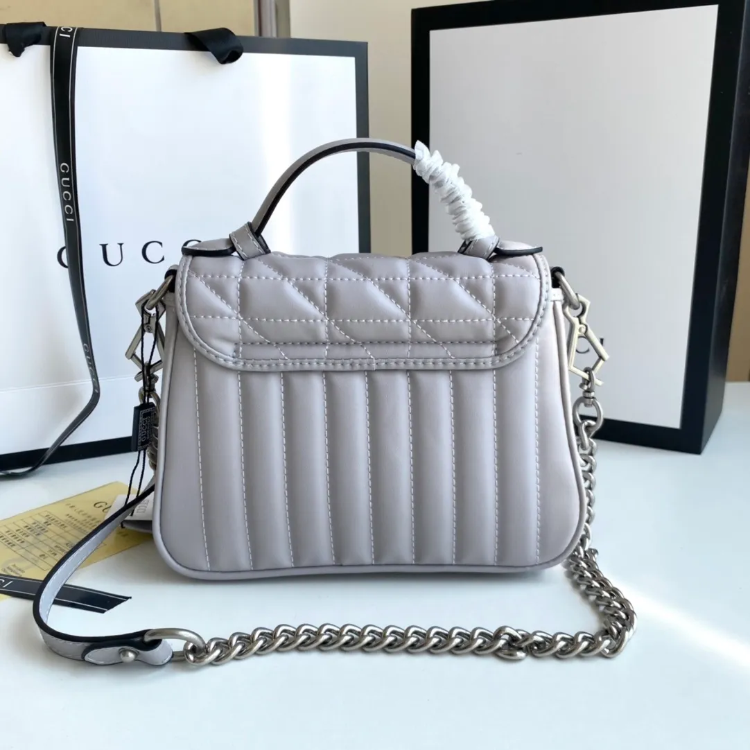 All categories Official website "Brand Women's Bags" Women's Bags 💙 GUCCI 2022 official new Gucci crossbody bag wholesale Original order quality 58002000 Size: 21-15.5-8 Cm