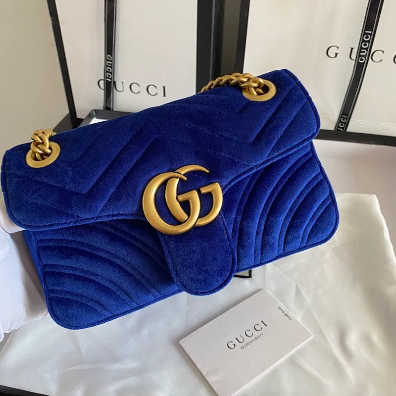 All categories Official website "Brand Women's Bags" Women's Bags 💙 GUCCI 2022 official new Gucci crossbody bag wholesale Original order quality 58002000 Size: 22-13-6Cm