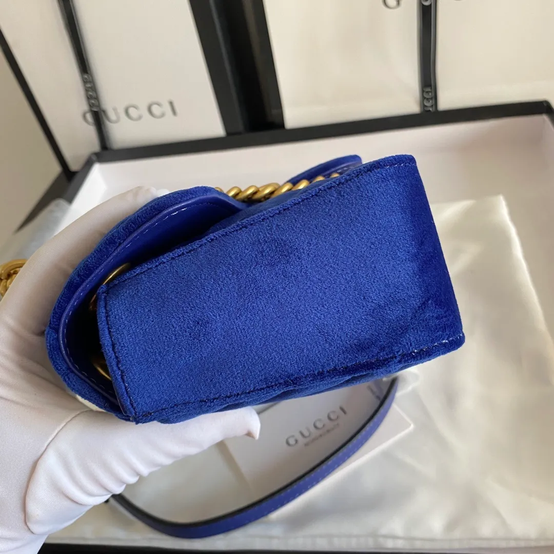 All categories Official website "Brand Women's Bags" Women's Bags 💙 GUCCI 2022 official new Gucci crossbody bag wholesale Original order quality 58002000 Size: 22-13-6Cm