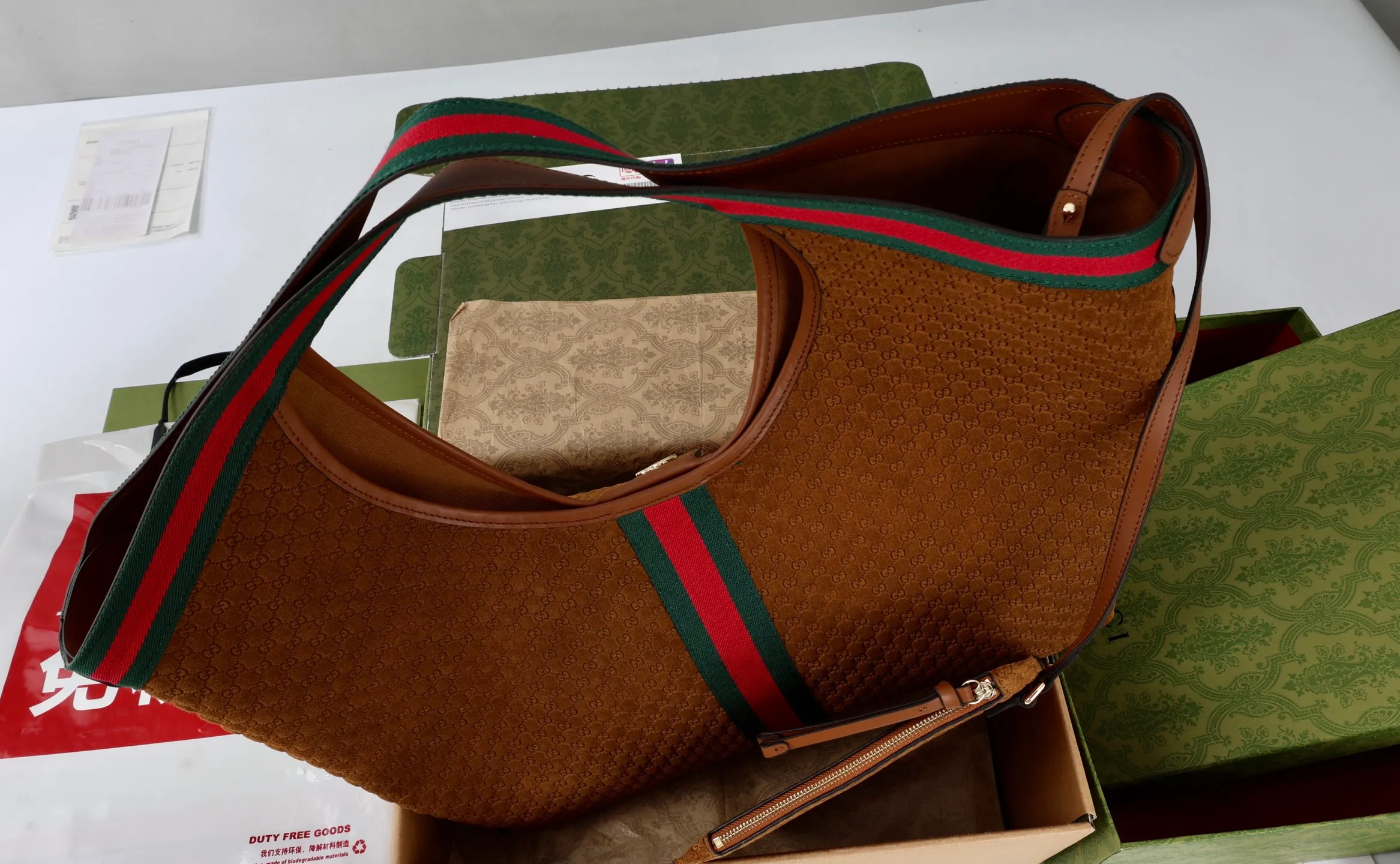 All Categories Official Website "Brand Women's Bags" Women's Bags 💙 GUCCI 2026 Classic GUCCI Print Crossbody Bag