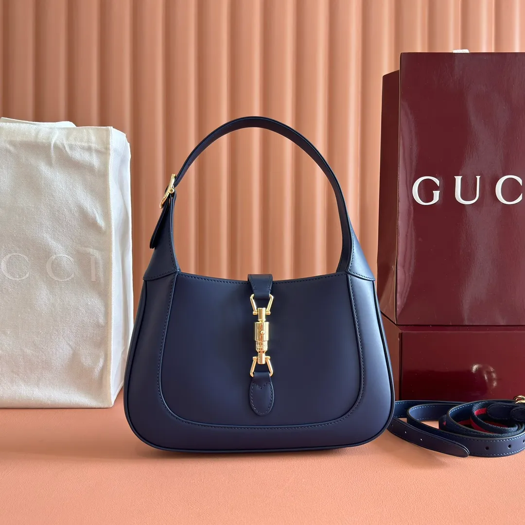 💋💋💋【New Product】👉Gucci Jackie series small shoulder bag in two colors/original leather shipped! 27.5cm model: 810232. Combination short video