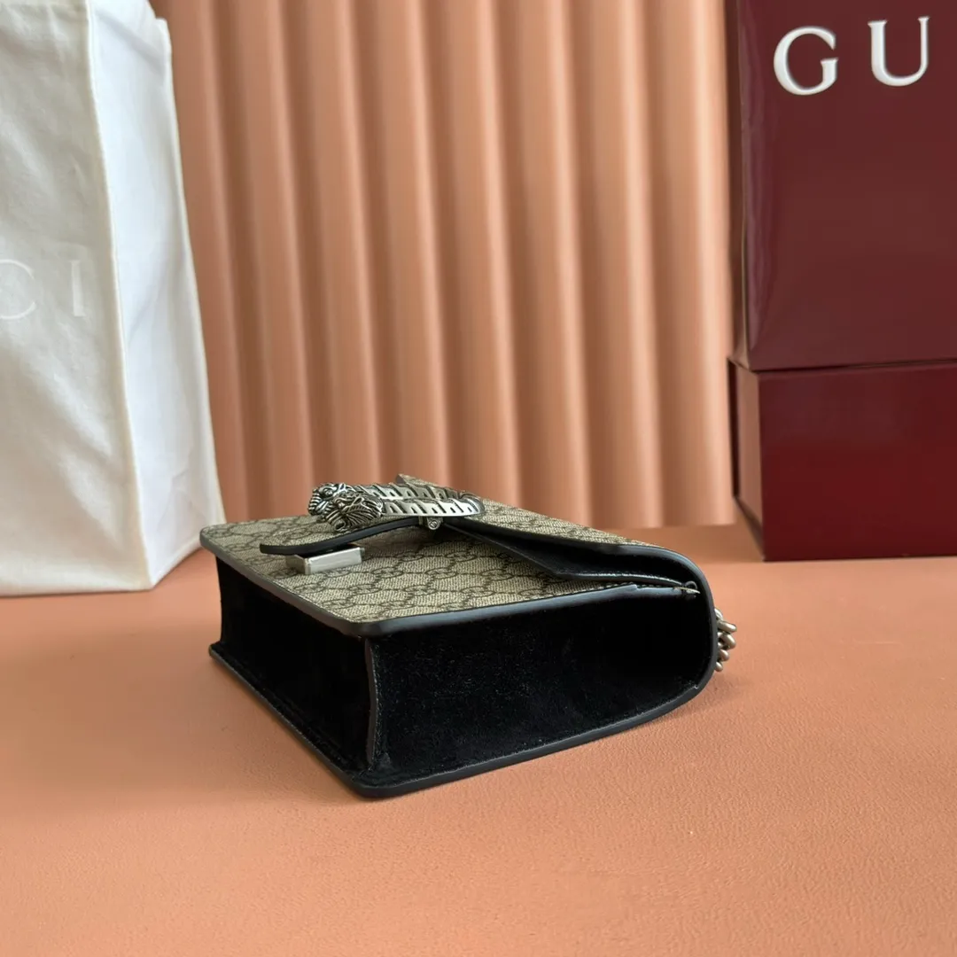 p840. 📣📣📣[Original leather with 🌈full counter packaging]🔥🔥Guccl Dionysus classic bag, whether it is a girl or a queen, no one will be captured by it...as charming and intoxicating as fine wine ~ Model: 421970 Size: 20*15.5*5cm