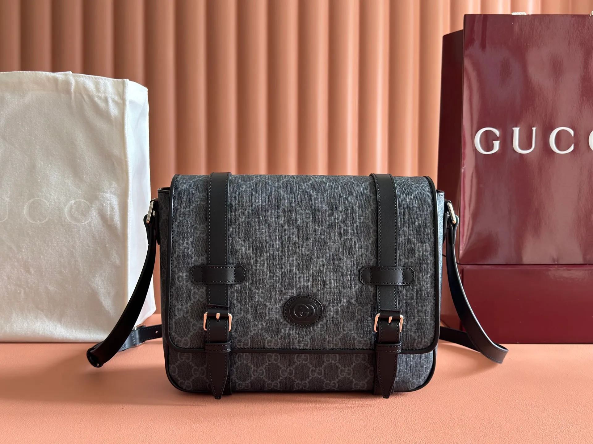 💋💋💋【Original leather accessories🌈Full set of counter packaging】🔥🔥G family Ophidia new crossbody bag model: 658542.