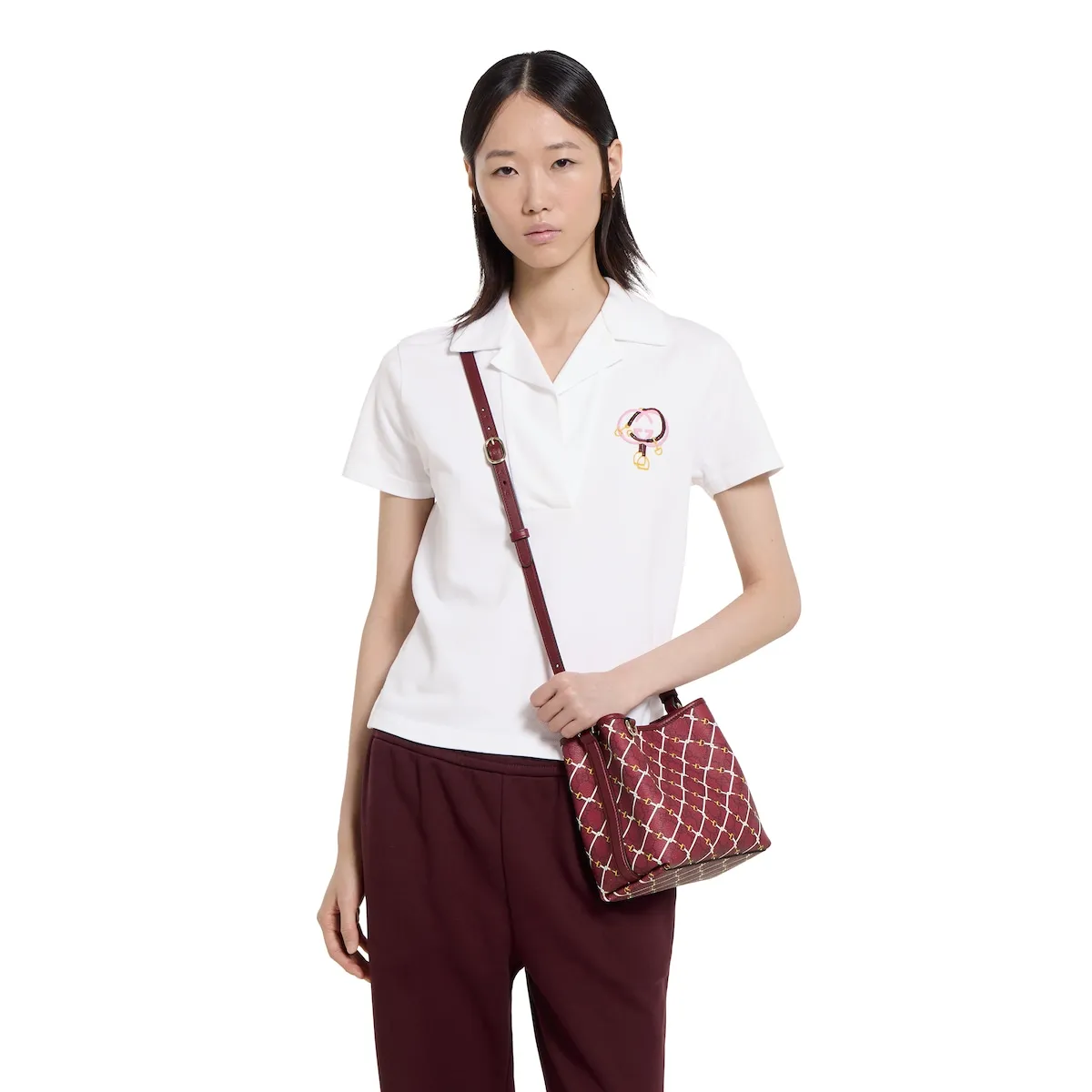 G brand new original leather, original hardware, real photos, model number: 815118 maroon print/size: W19xH18x11cm🌹🌹🌹