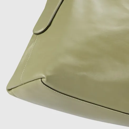 G family's new model number: 850546 gray green leather "original leather, counter dustproof cloth bag", size: width 40 × height 36 × depth 12cm. Ready to ship. 🌹🌹🌹