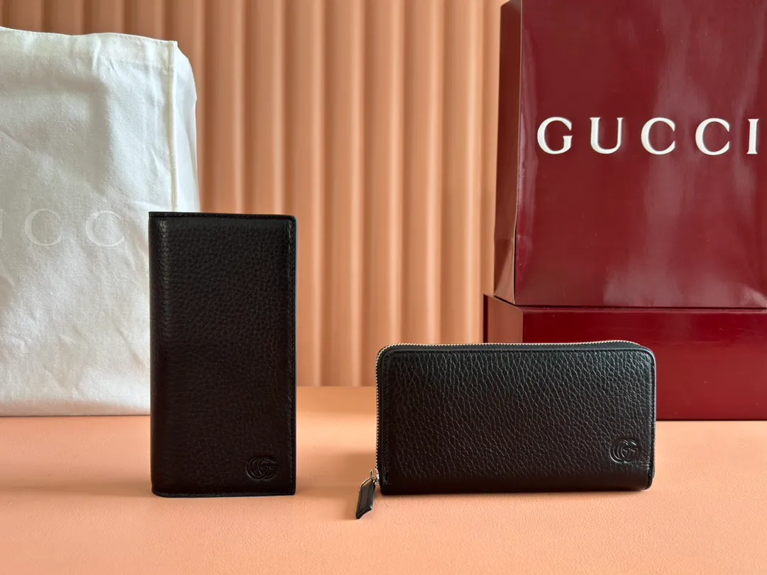 💋💋💋New Gucci 👉Card holder long clip wallet black/original leather shipped! 🐴Model: 795331, 800180. combination chart
