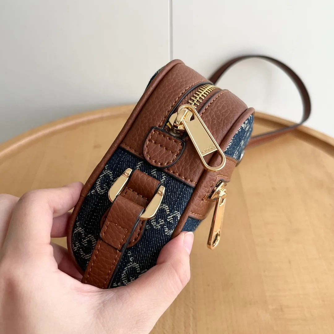 Actual shot #💰260 Model: 517350 Size: 17.5*12*5.5cm Gucci Ophidia series can be said to be out of control in retro style Crossbody shoulder strap🉑️Adjustable shoulder strap✅Keychain included