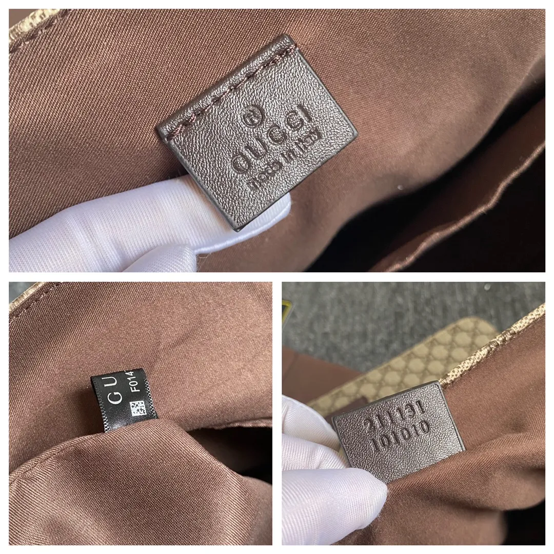 Actual shot #💰380 Model: 211131 Brown Size: 44×28×14cm GUCCI’s big fire mommy bag, also known as diaper bag, has a large capacity and has side pockets on both sides to accommodate water bottles. The large flip-top design is very convenient and comes with a folding pad. Unisex style! Made of imported fabrics and brown leather, adjustable shoulder straps