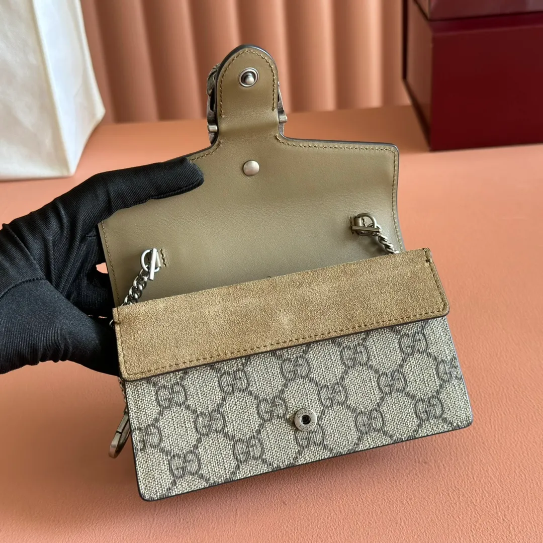 p580. 📣📣📣【Original leather with 🌈(Cdfmall Sanya Duty Free Shop Handbag)🔥🔥 Dionysus Supre Mini has been loved by thousands of girls since its inception, and the Dionysian bag has also lived up to expectations, with various designs emerging in endlessly ~ Model: 476432 Size: 16.5*10*4.5cm.