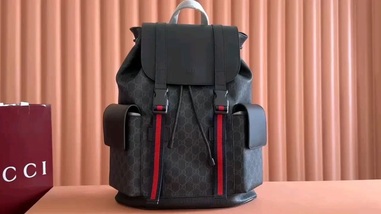 💋💋💋【Classic hot style】👉 💕💕 Gucci 🐴Glue pvc/original leather. Model: 495563
