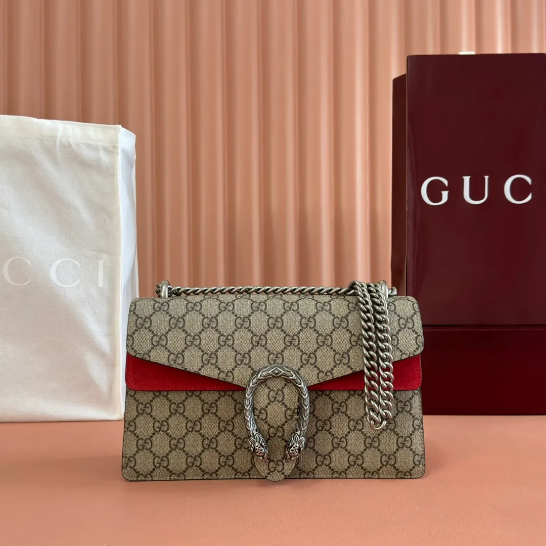 p1120. 📣📣📣【Original leather with 🌈full counter packaging】🔥🔥Gucc1 Dionysus Bag Dionysus is the favorite of Internet celebrities. The stunning Gucc1 Dionysus bag is enough to make you drunk ~ Model: 400249 Size: 28*18*9cm🧨