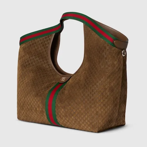 G family's new model number: 853971 brown frosted embossed "original leather, counter dustproof cloth bag", size: width 60 × height 47 × depth 16cm. Ready to ship. 🌹🌹🌹