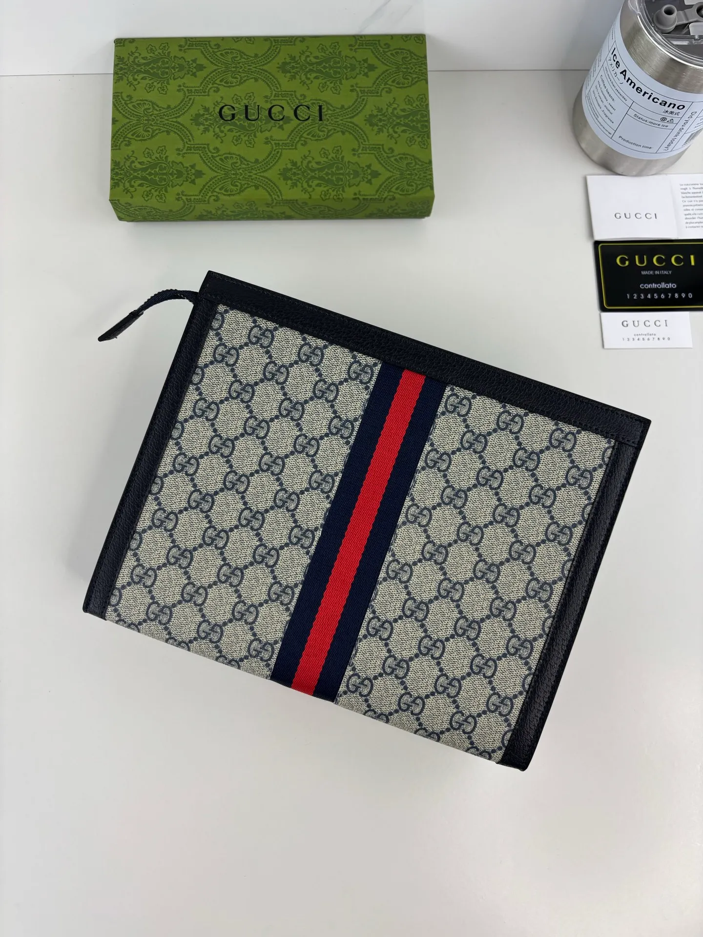 💰180 GUCCI new men’s and women’s handbags! Actual photos, Ophidia series ~ made of GG Supreme high-end man-made canvas, with iconic patterns and striped webbing, and top-notch overseas hardware, exquisitely crafted! Style number: 625549 Size: 26cm x 20.5cm x 6cm Color: blue